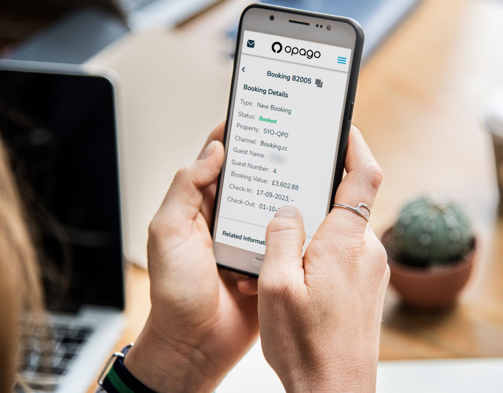Base de données des biens la plateforme Opago