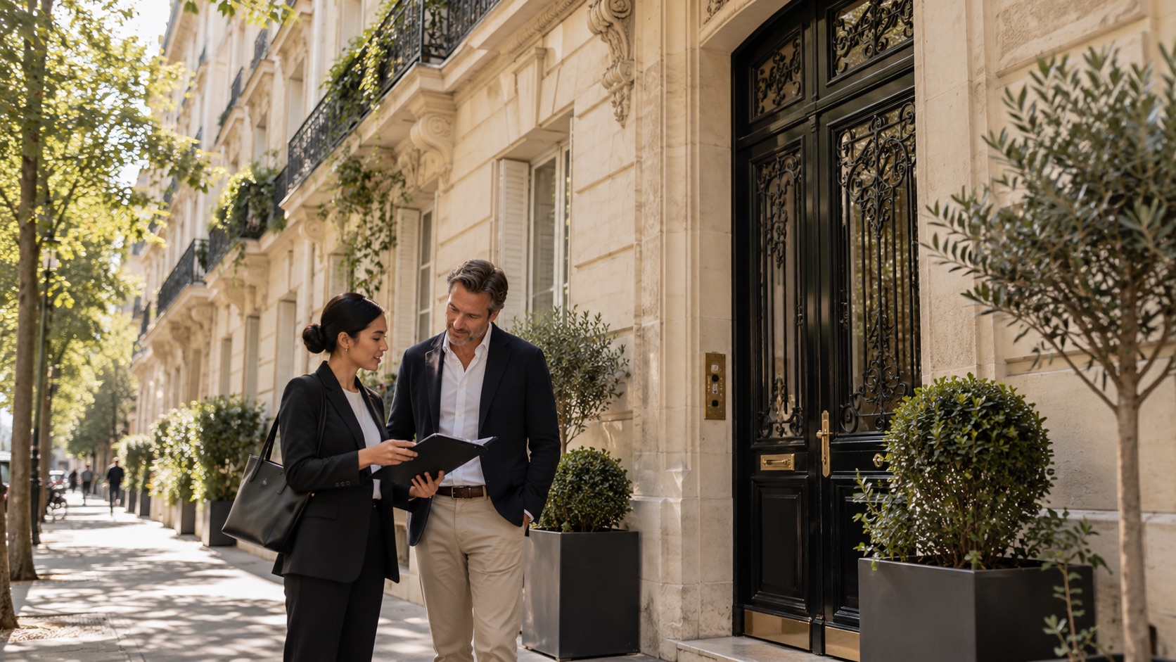 Visite d’un immeuble parisien avec une conciergerie